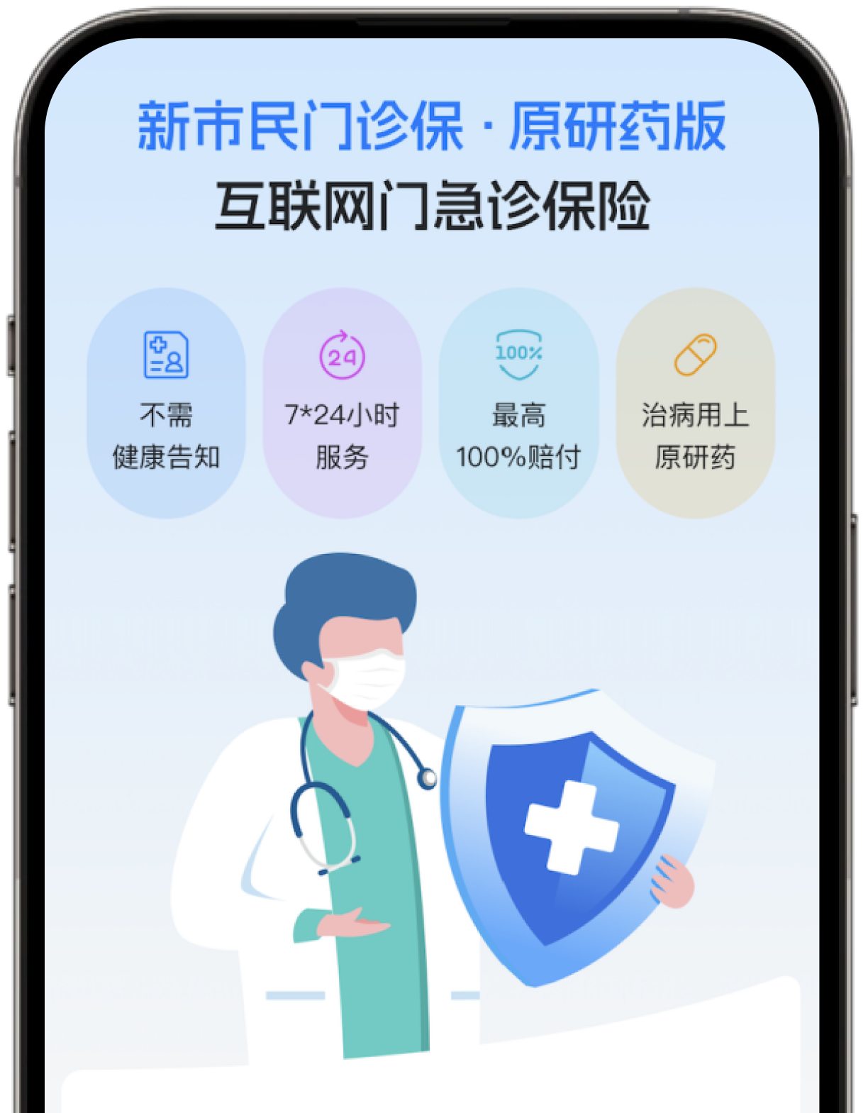 互联网门诊险——<br/>新市民线上门诊保·原研药版